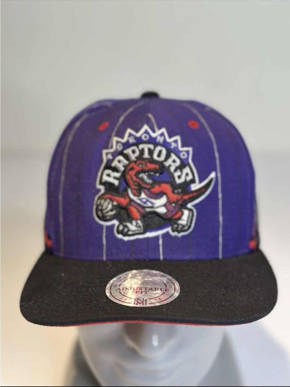 Mitchell & Ness Purple and Black Raptors Kids Snapback Hat